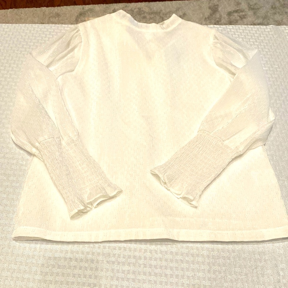 Little Olin girls white dress shirt, 14y